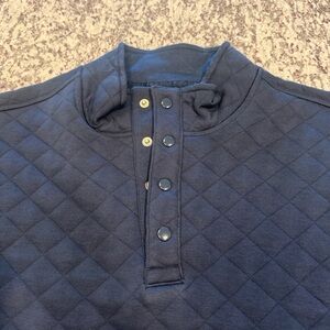 George Men's Quilted Button-Up in Navy